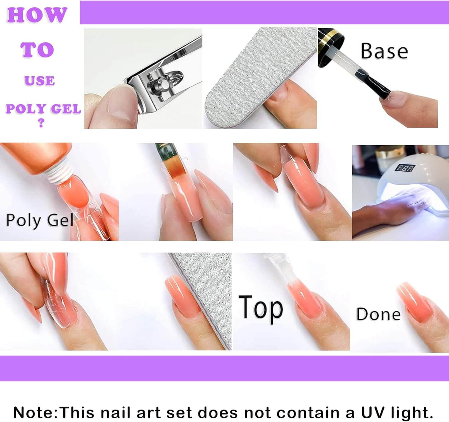 Nail Gel Extension Kit - 8 Colors All Season - UK Store NailSala