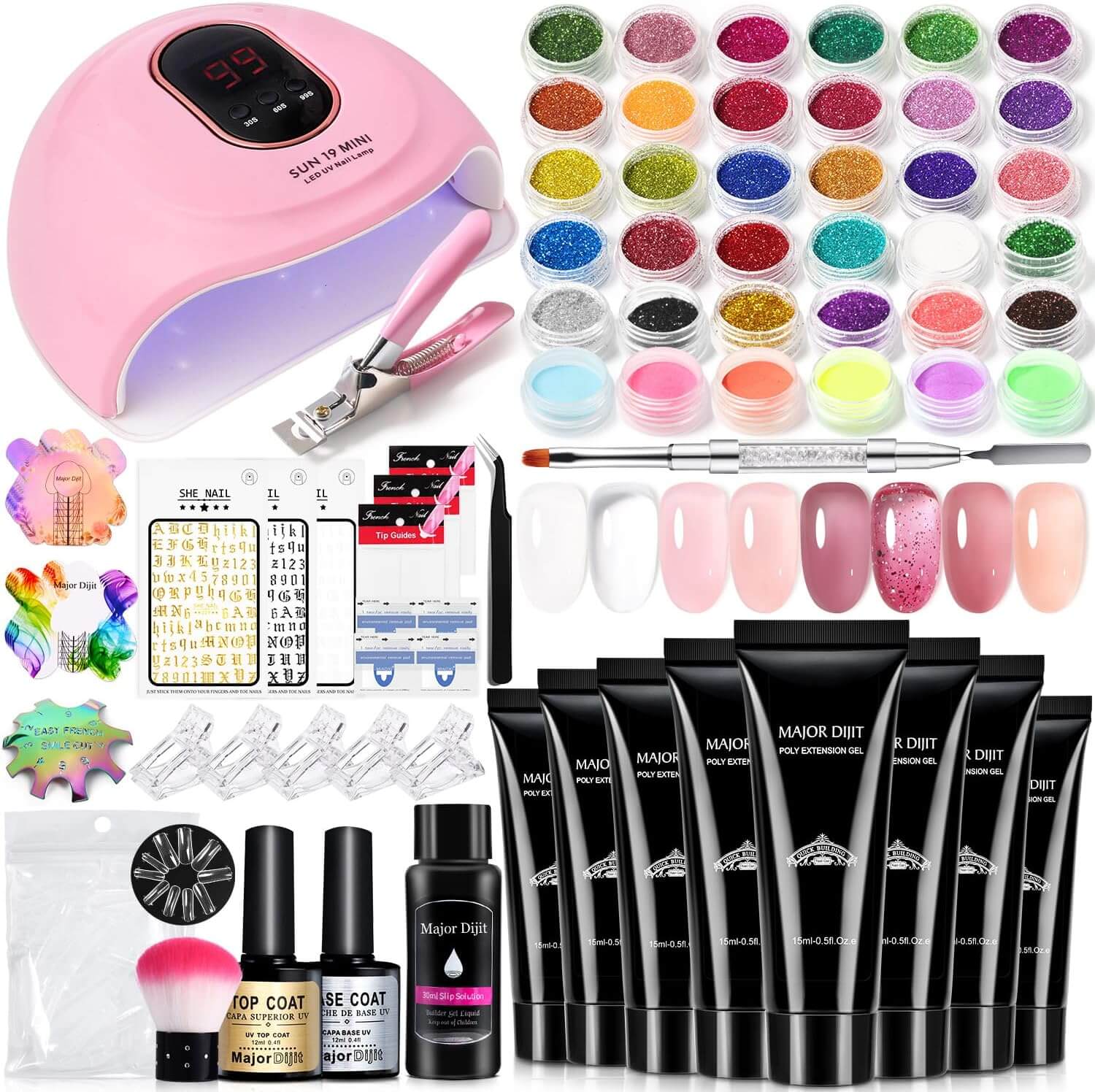 Nail Gel Extension Kit - 8 Colors All Season - UK Store NailSala
