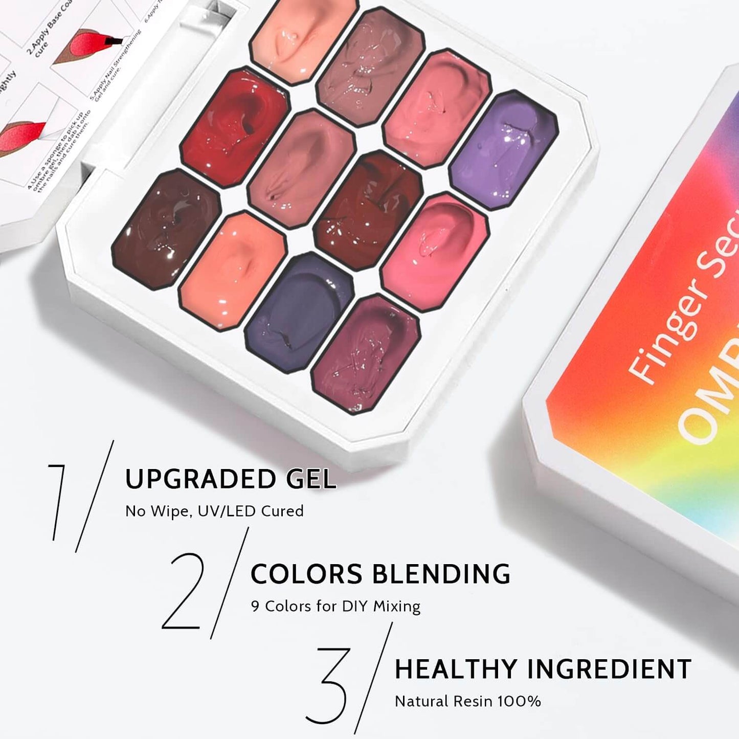 Ombre Gel Palette - 12 Colors NailSala