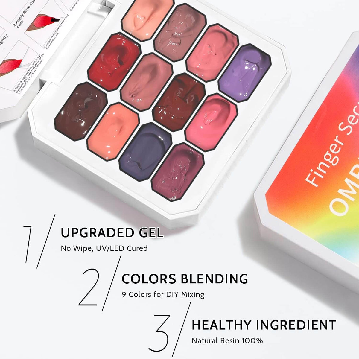 Ombre Gel Palette - 12 Colors NailSala