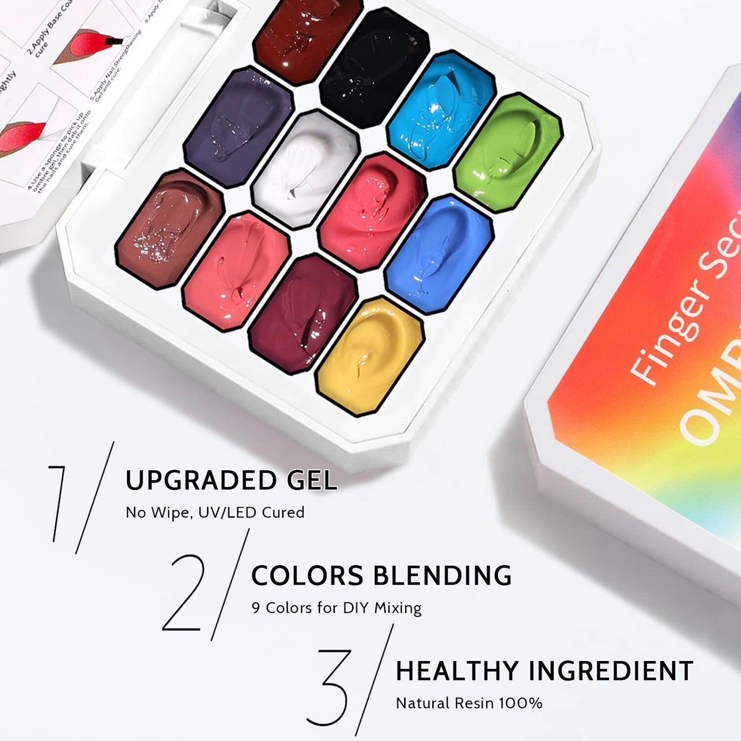 Ombre Gel Palette - 12 Colors NailSala