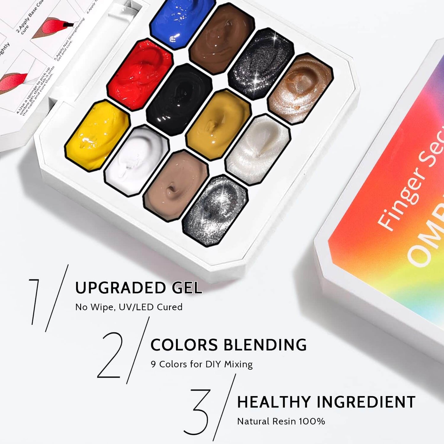 Ombre Gel Palette - 12 Colors NailSala