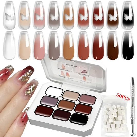 Ombre Gel Palette - 9 Colors NailSala