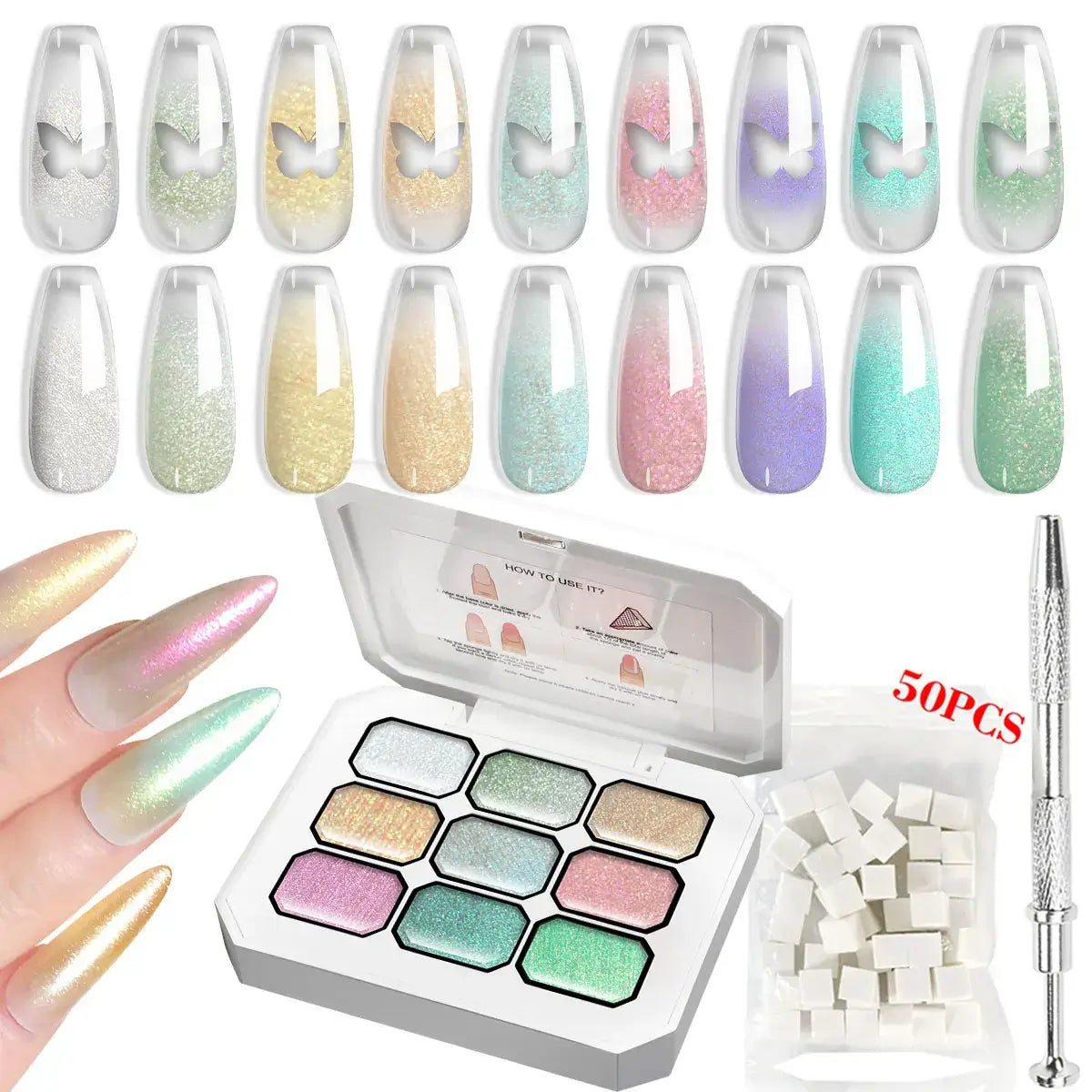 Ombre Gel Palette - 9 Colors NailSala