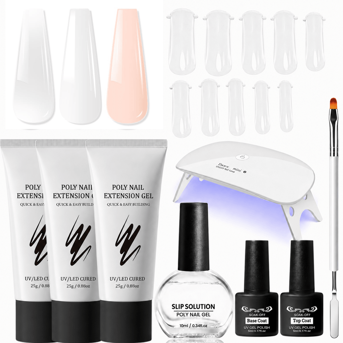 Poly Gel Nail Extension Kit - 3 Colors NailSala