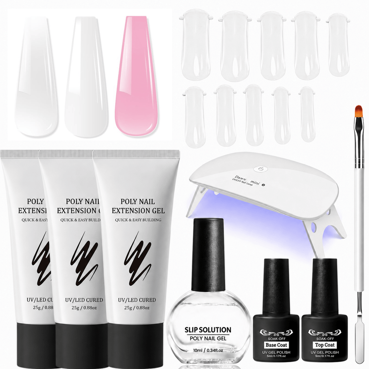 Poly Gel Nail Extension Kit - 3 Colors NailSala