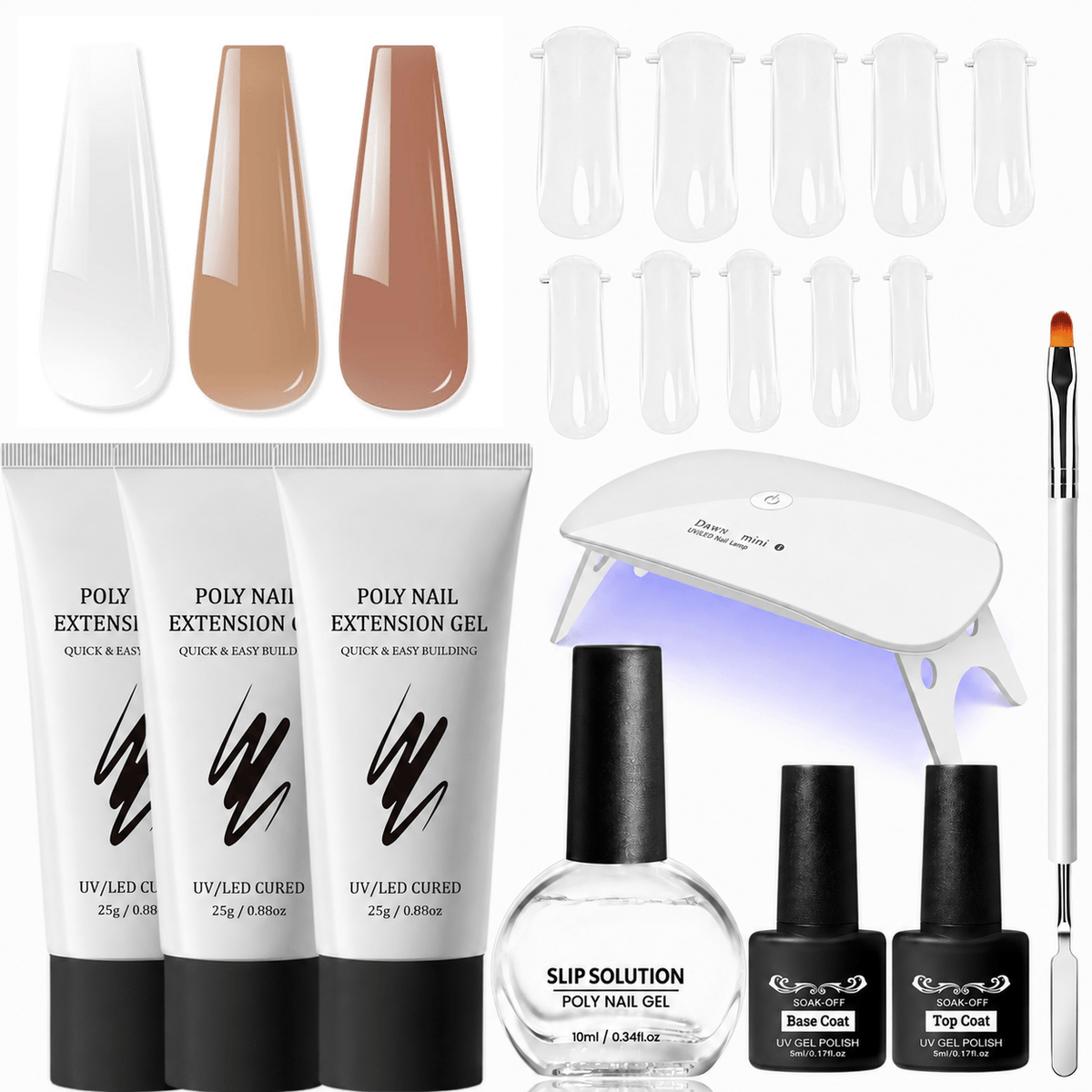 Poly Gel Nail Extension Kit - 3 Colors NailSala