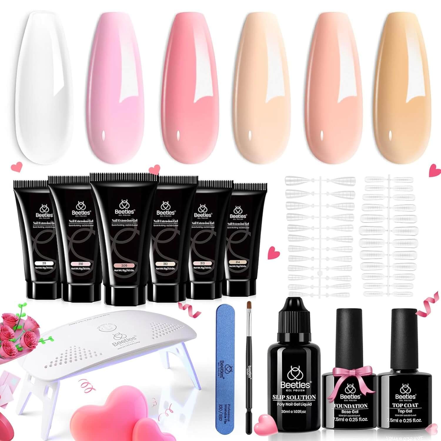 Poly Gel Nail Extension Kit – 6 Colors NailSala