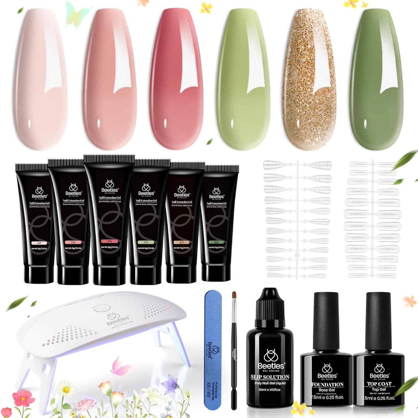 Poly Gel Nail Extension Kit – 6 Colors NailSala