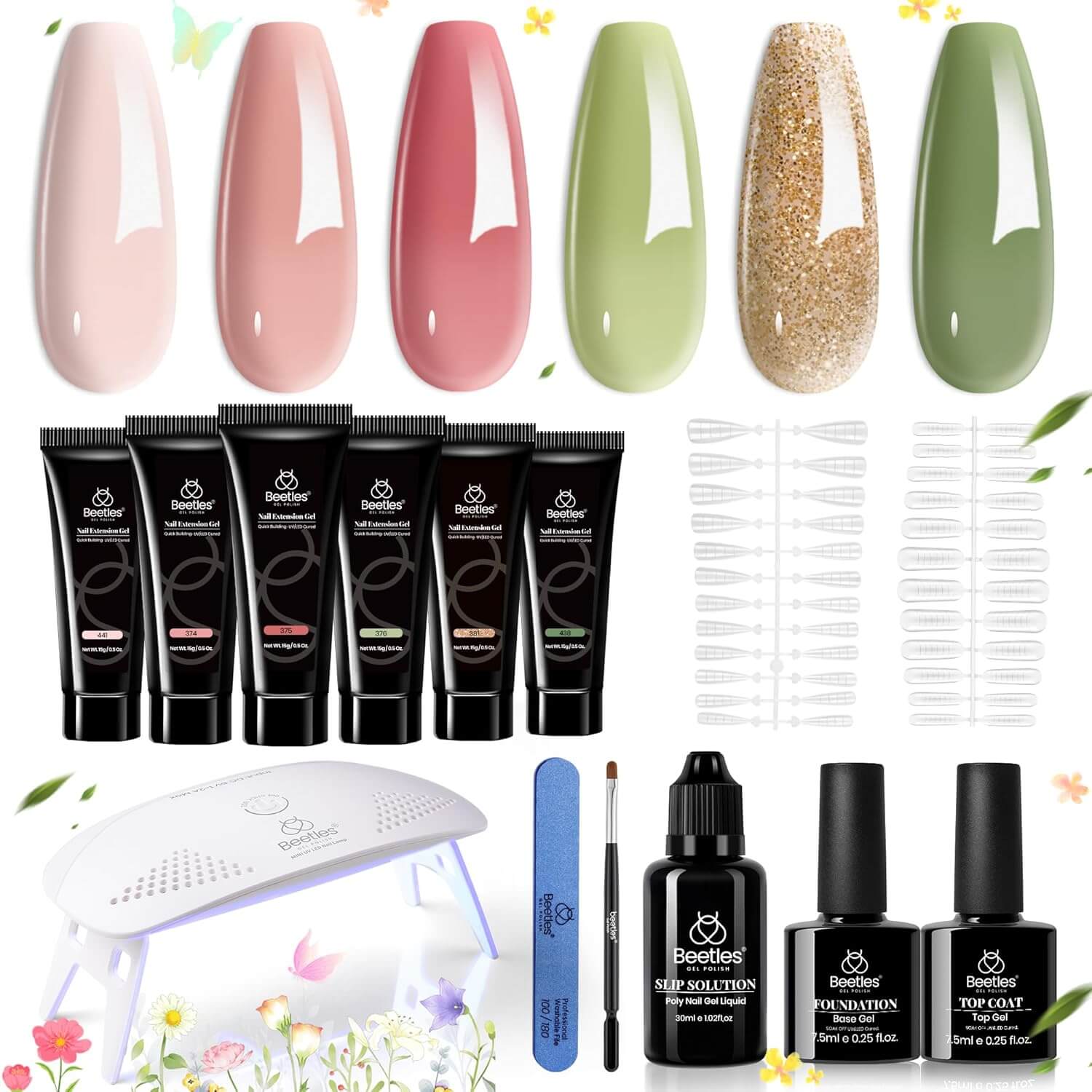 Poly Gel Nail Extension Kit – 6 Colors NailSala