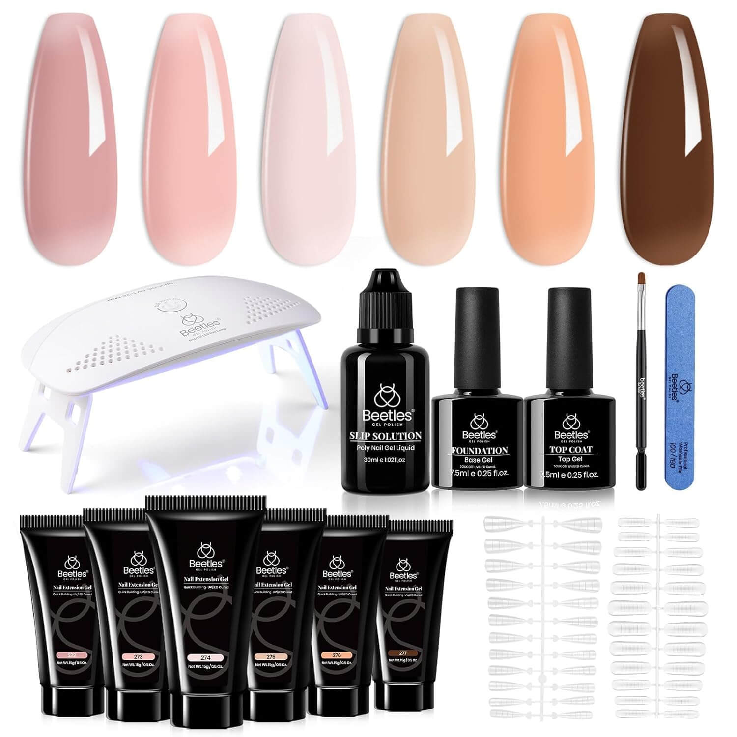 Poly Gel Nail Extension Kit – 6 Colors NailSala
