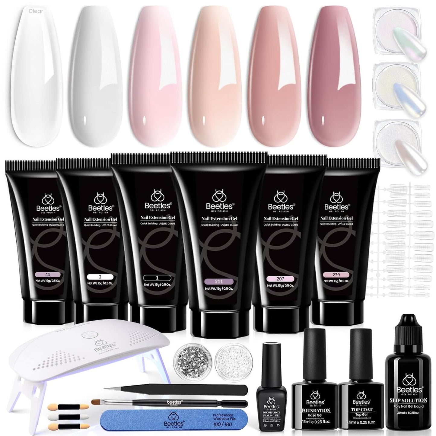 Poly Gel Nail Extension Kit – 6 Colors NailSala