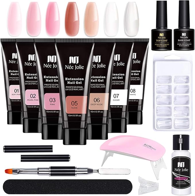 Poly Gel Nail Extension Kit - Winter Collection, 6 Colors - NailSala