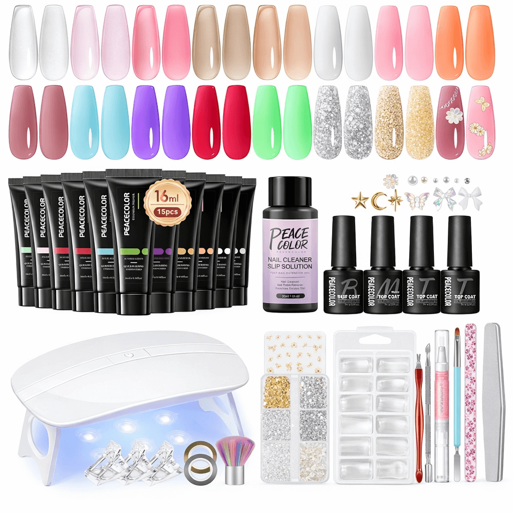 Poly Gel Nail Kit - 15 Colors - UK Store NailSala
