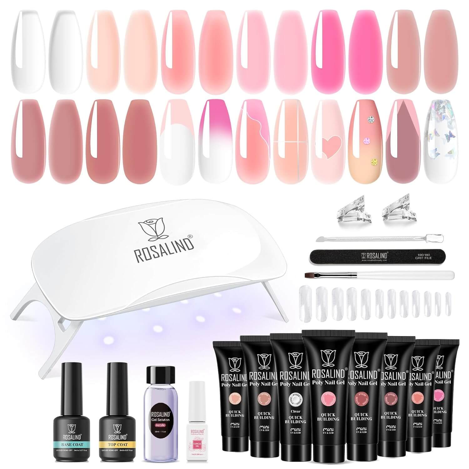Poly Nail Gel Kit - 8 Vibrant Colors for New Year's – NailSala