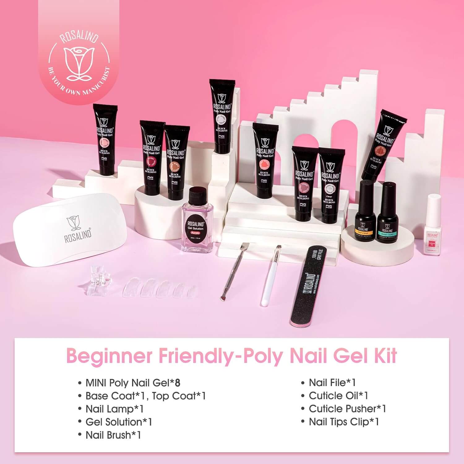 Poly Nail Gel Kit - 8 Vibrant Colors for New Year's – NailSala