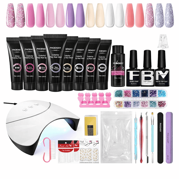 Poly Gel Nail Kit - 8 Colors - UK Store