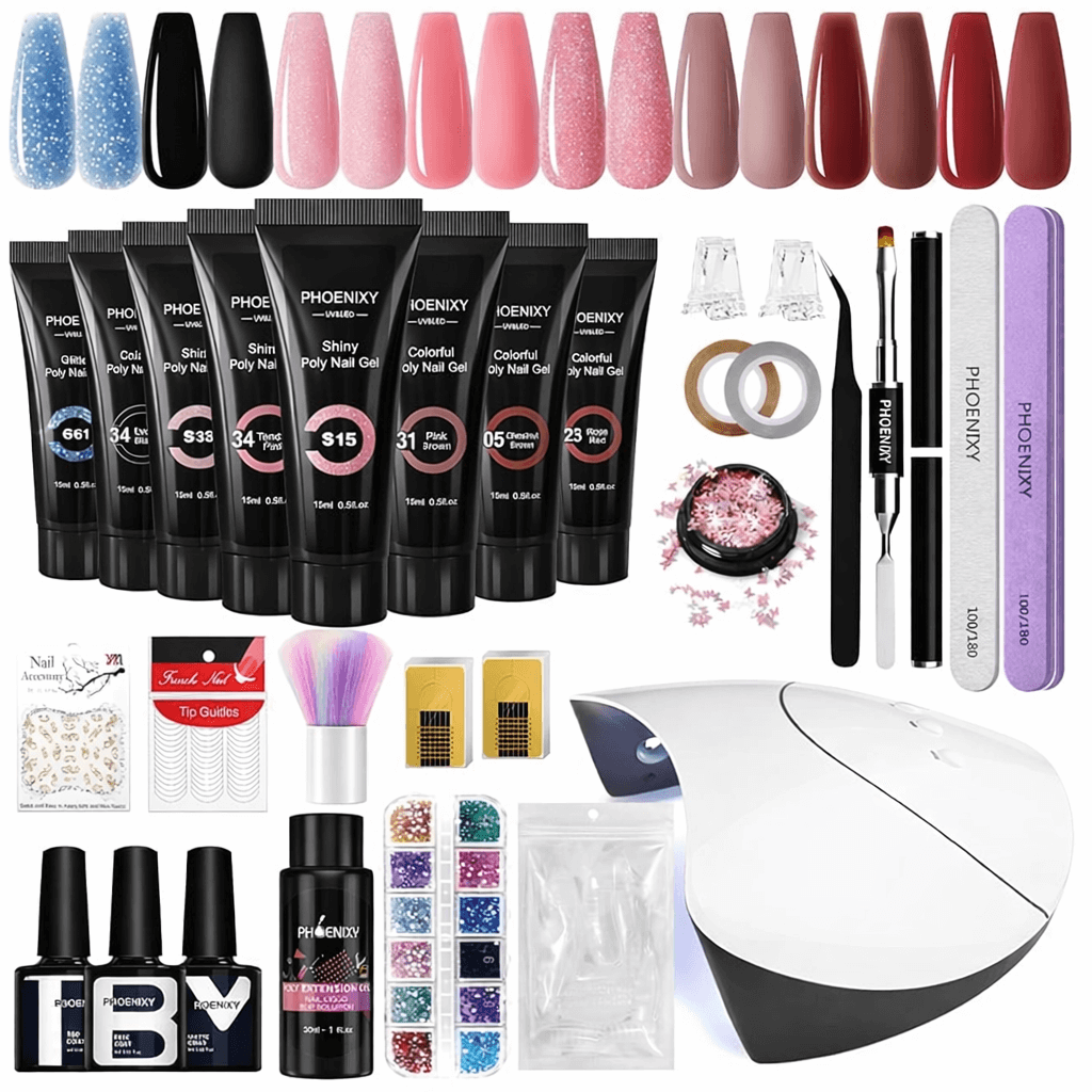 Poly Nail Gel Kit 8 Colours - UK NailSala