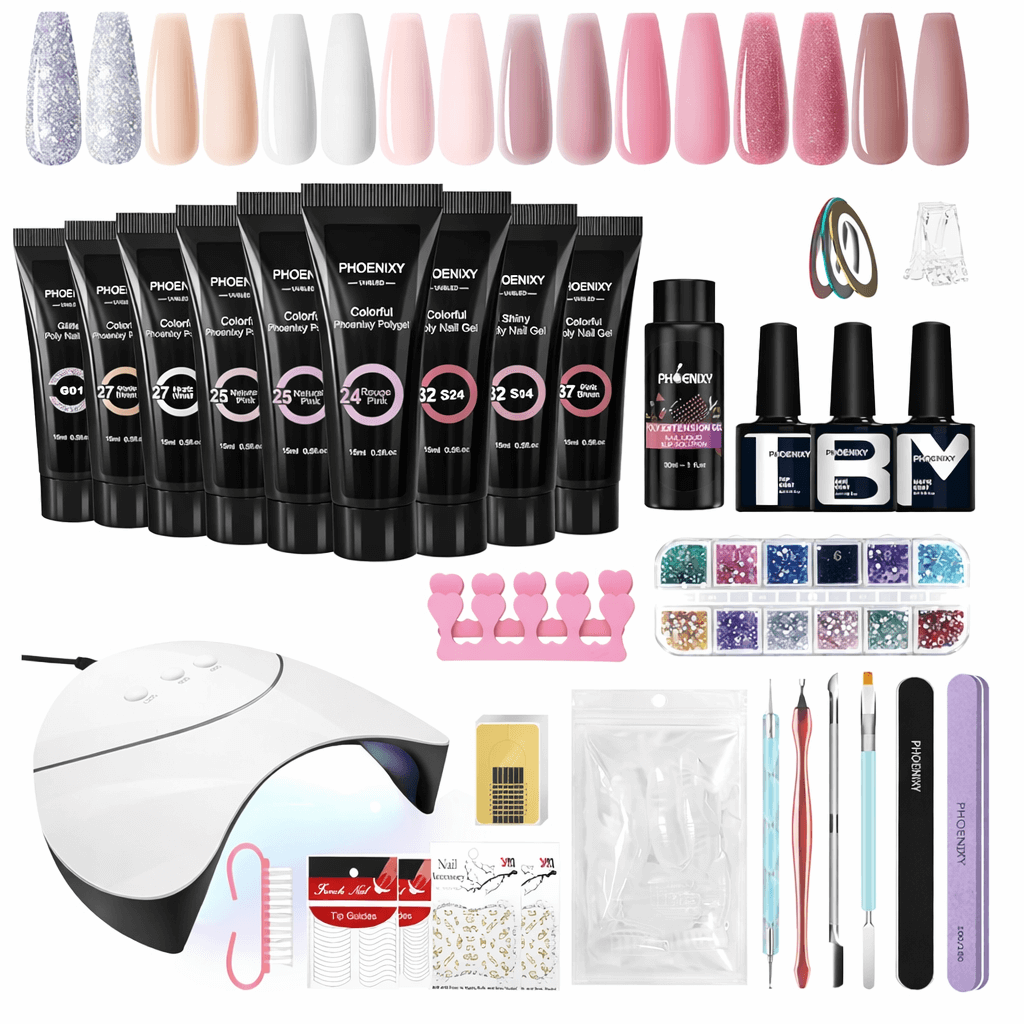 Poly Nail Gel Kit 8 Colours - UK NailSala