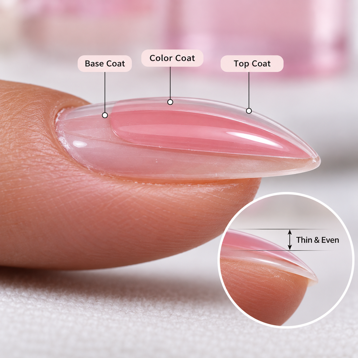 Proper Gel Polish Layer Thickness Demo