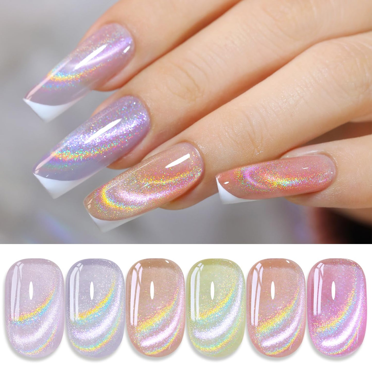 Magnetic Cat Eye Gel Nail Polish - 6Pcs Savings Pack - NailSala