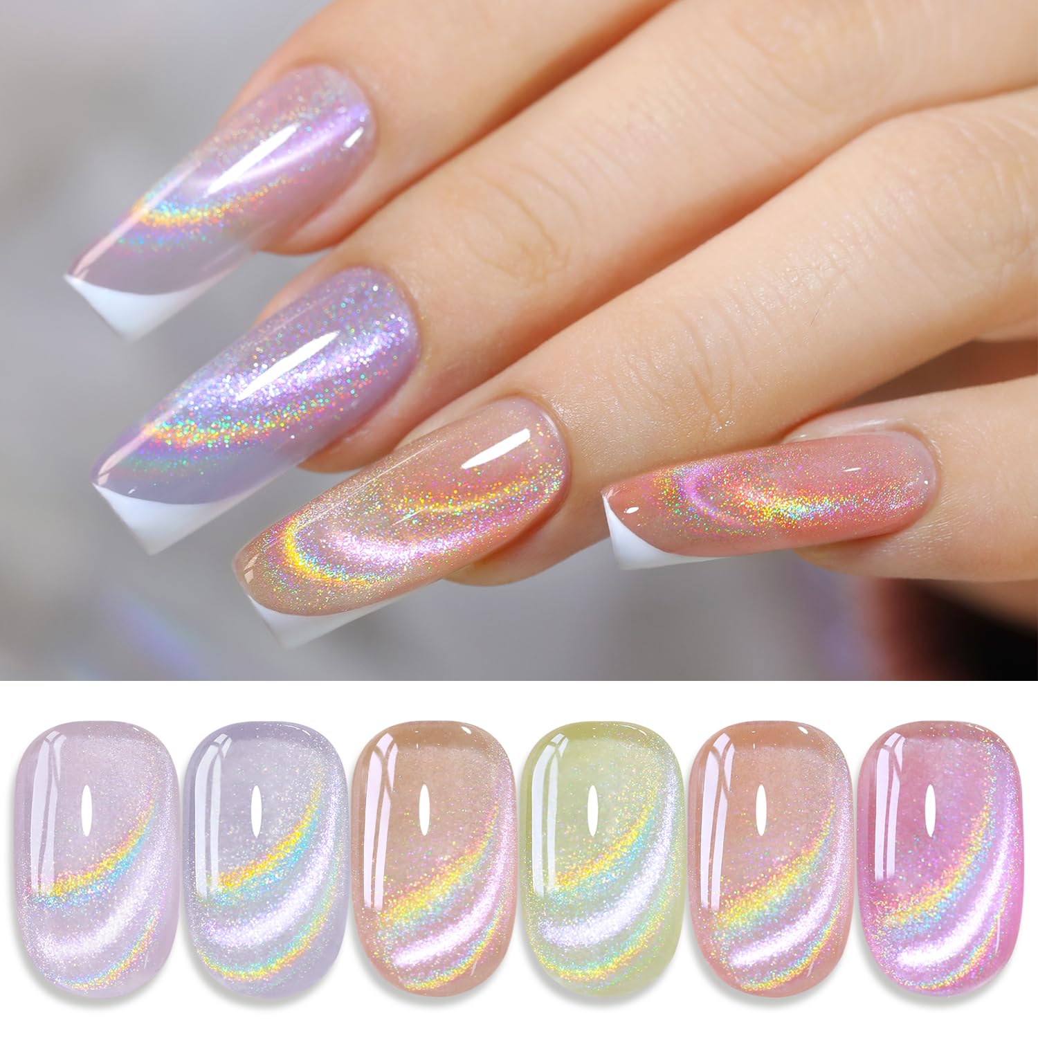 Magnetic Cat Eye Gel Nail Polish - 6Pcs Savings Pack - NailSala