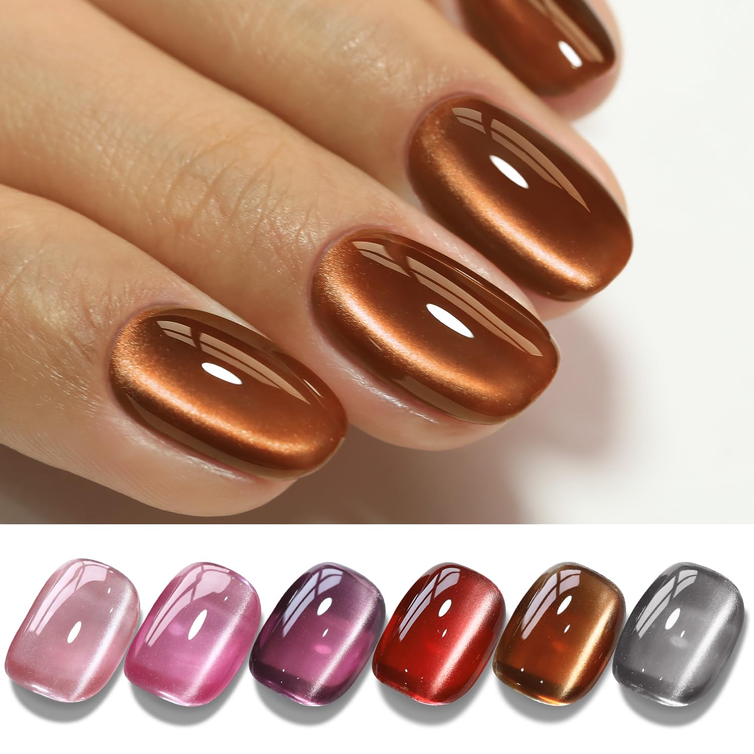 Magnetic Cat Eye Gel Nail Polish - 6Pcs Savings Pack - NailSala
