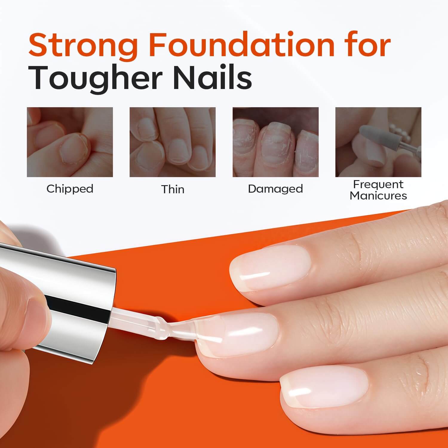 Rubber Base & Top Coat - 2Pcs NailSala