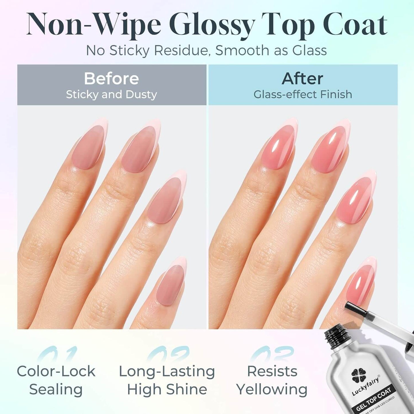 Rubber Base & Top Coat - 2Pcs NailSala