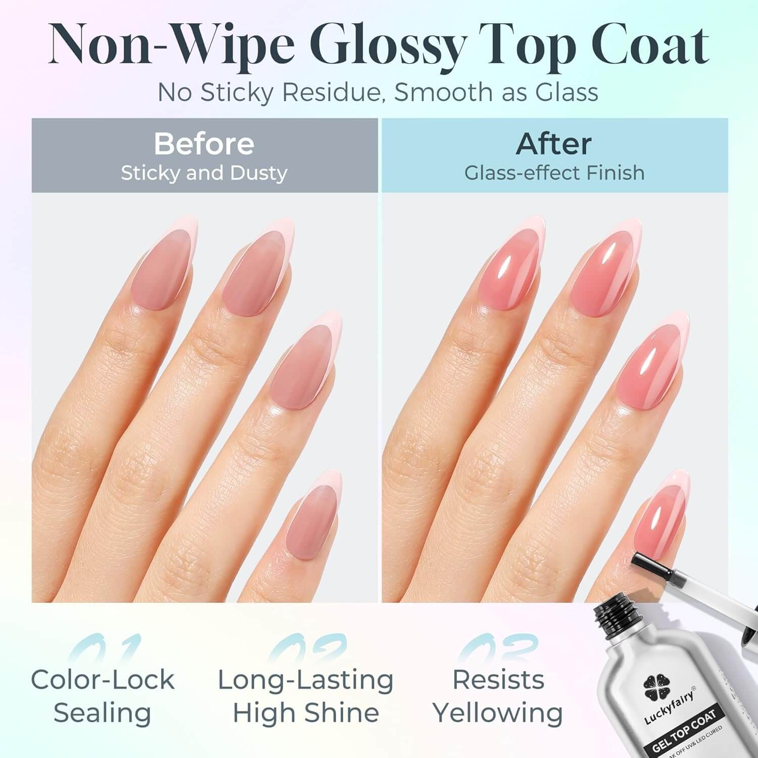 Rubber Base & Top Coat - 2Pcs NailSala