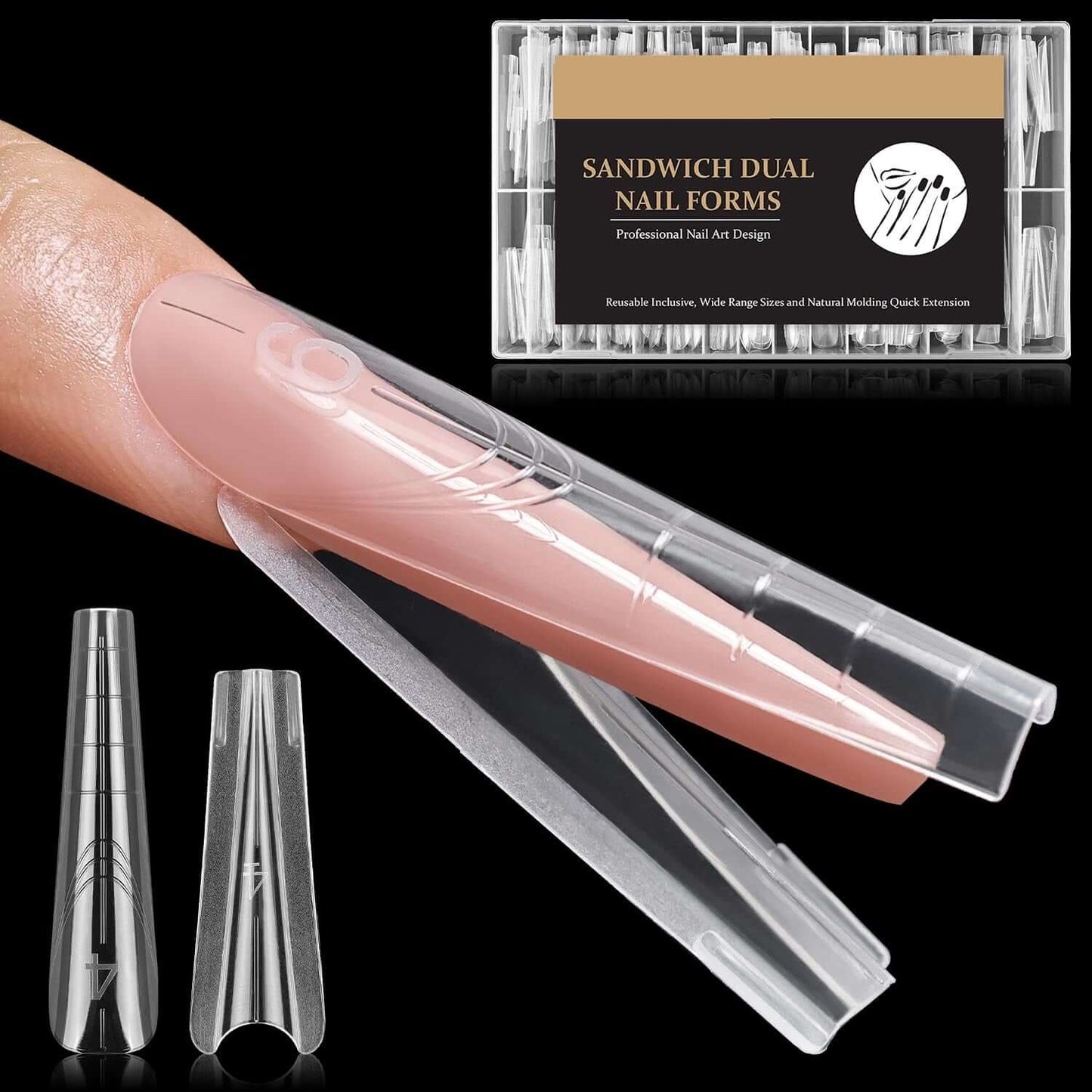 Sandwich Nails Dual Forms - 250 Pcs NailSala