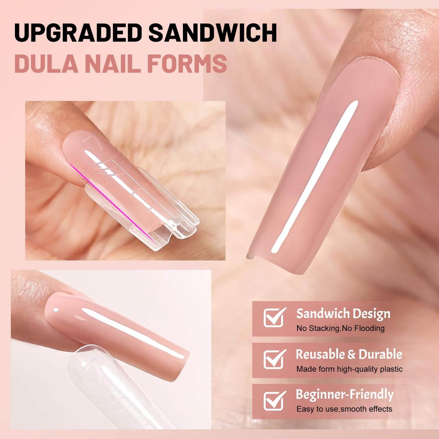 Sandwich Nails Dual Forms - 250 Pcs NailSala