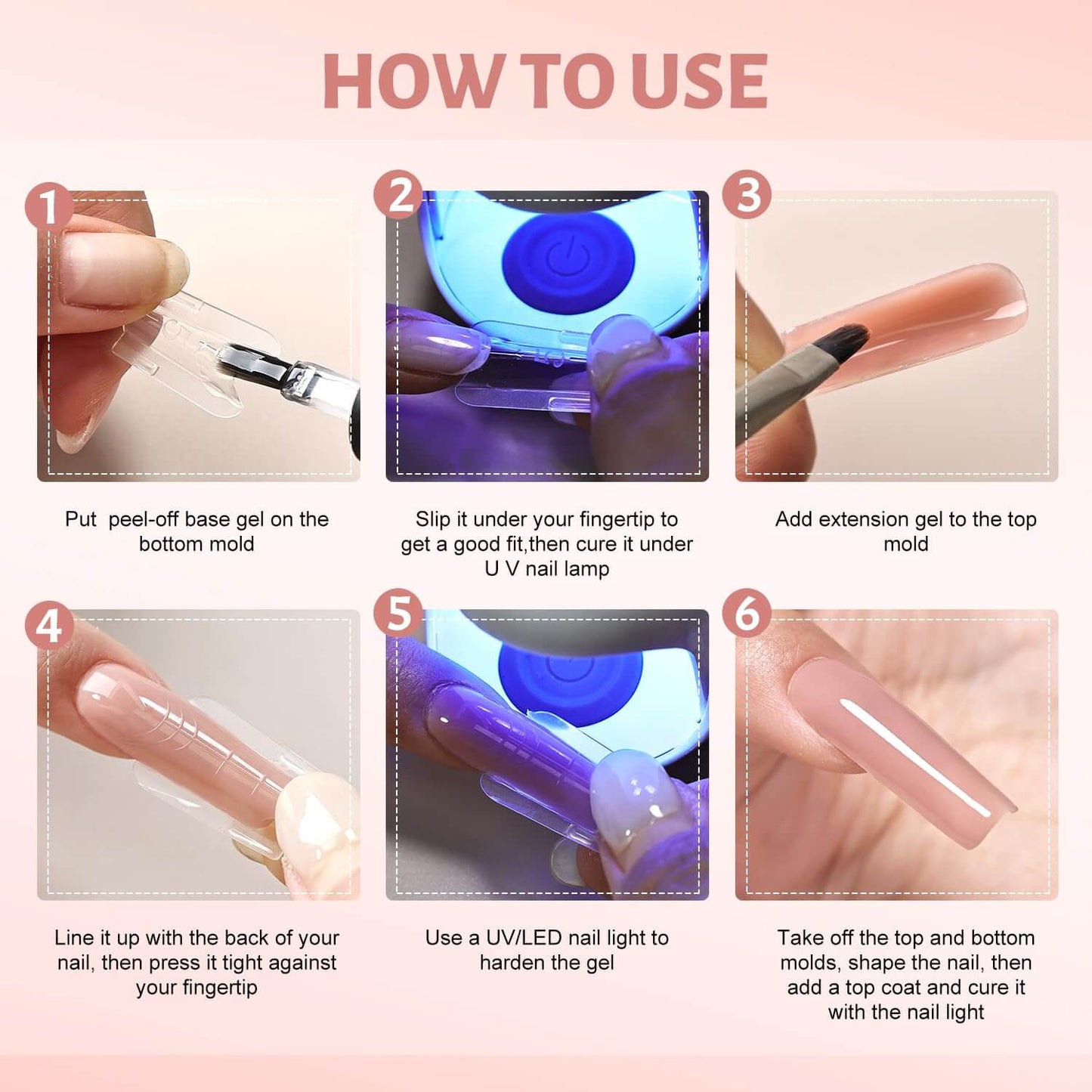 Sandwich Nails Dual Forms - 250 Pcs NailSala
