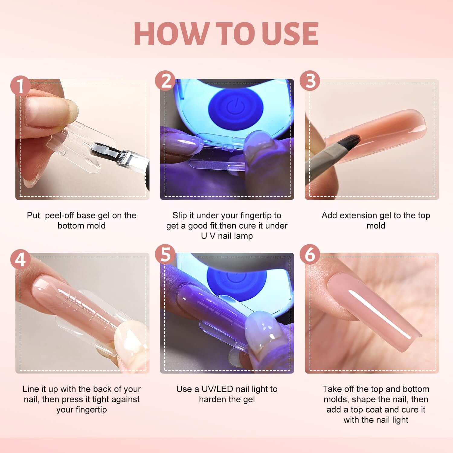 Sandwich Nails Dual Forms - 250 Pcs NailSala