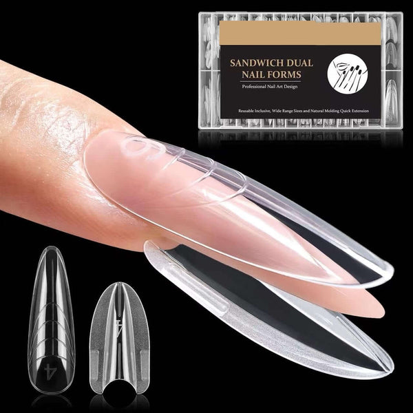 Sandwich Nails Dual Forms - 250 Pcs