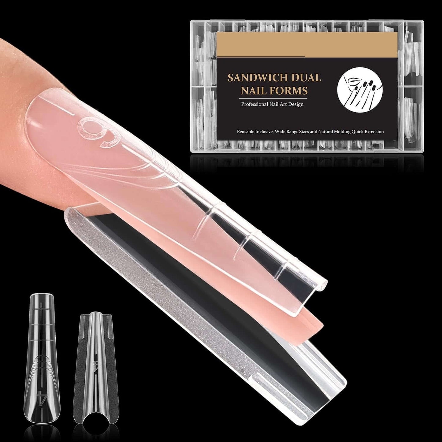 Sandwich Nails Dual Forms - 250 Pcs NailSala