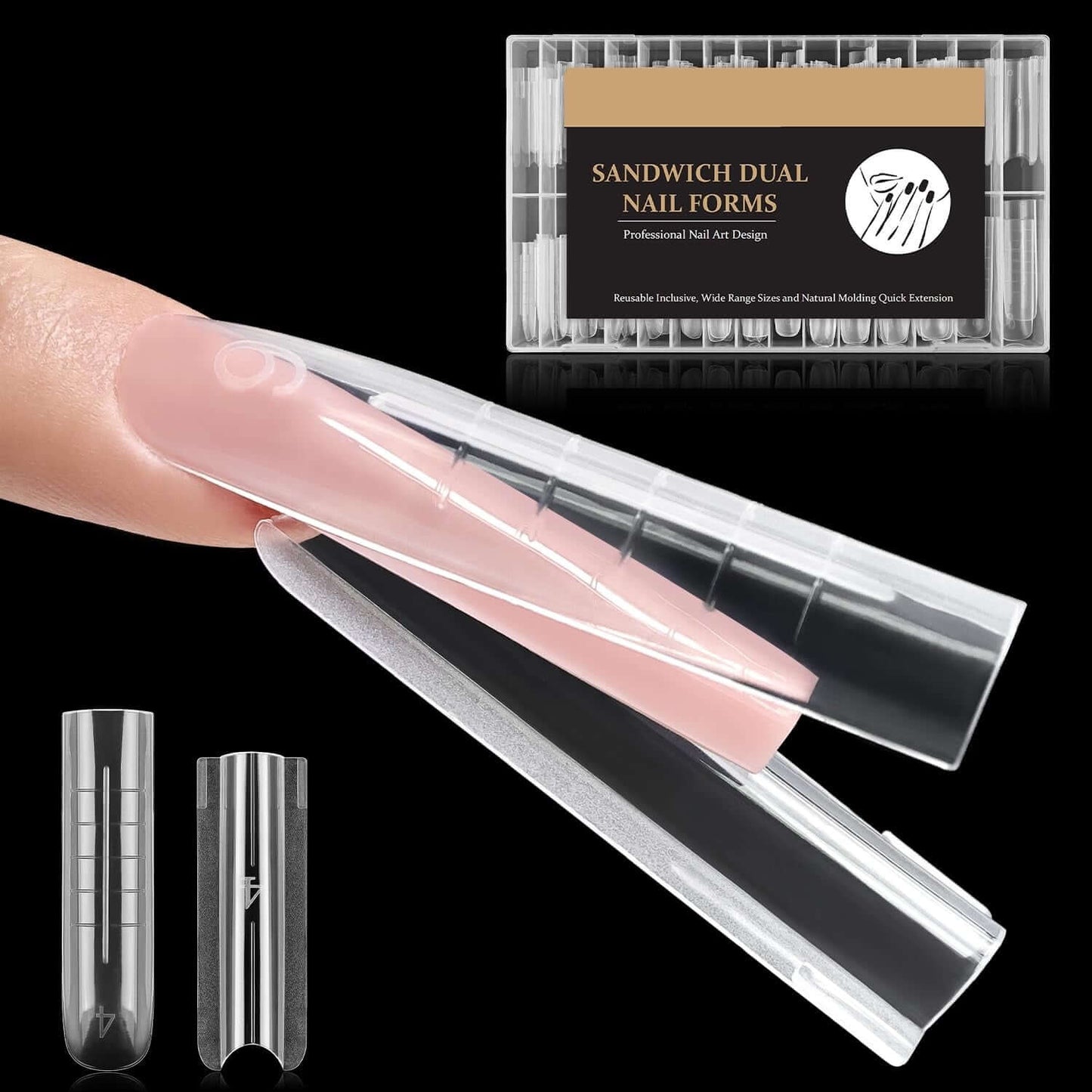 Sandwich Nails Dual Forms - 250 Pcs NailSala