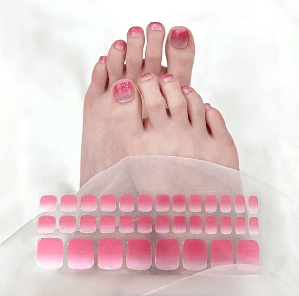 Semi Cured Gel Nail Strips 34 Pcs Glitter Collection NailSala