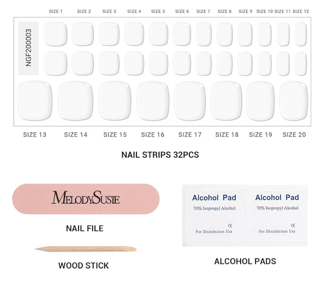 Semi Cured Gel Toe Nail NailSala