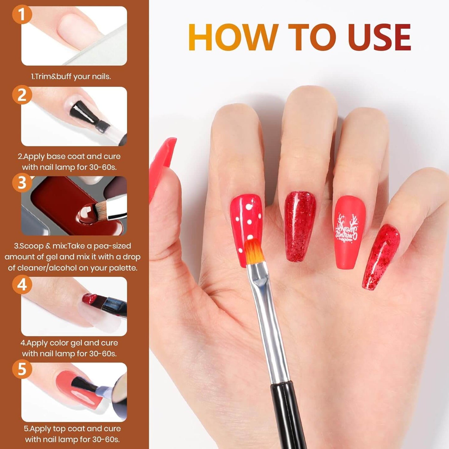 Solid Gel Polish 💜 12 Colors 🔥 Don't miss NailSala