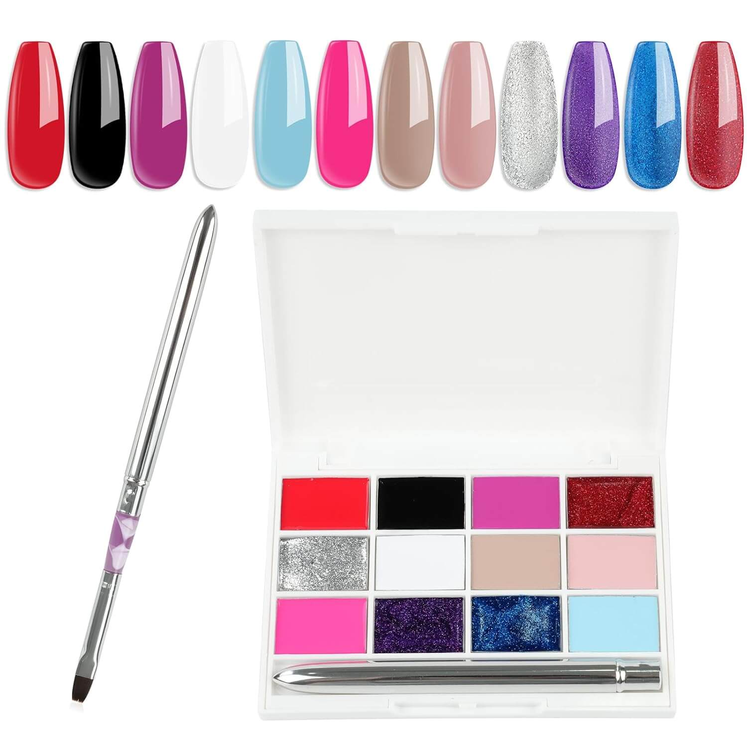 Solid Gel Polish 💜 12 Colors 🔥 Don't miss NailSala