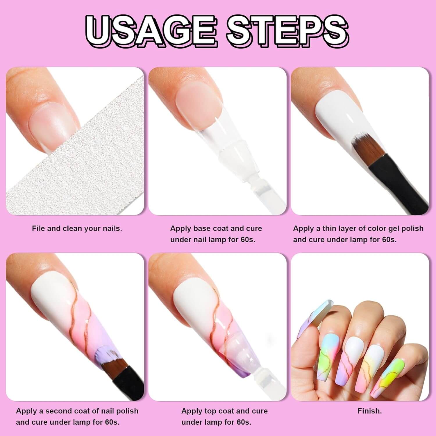 Ombre Gel Palette - 9 Colors NailSala