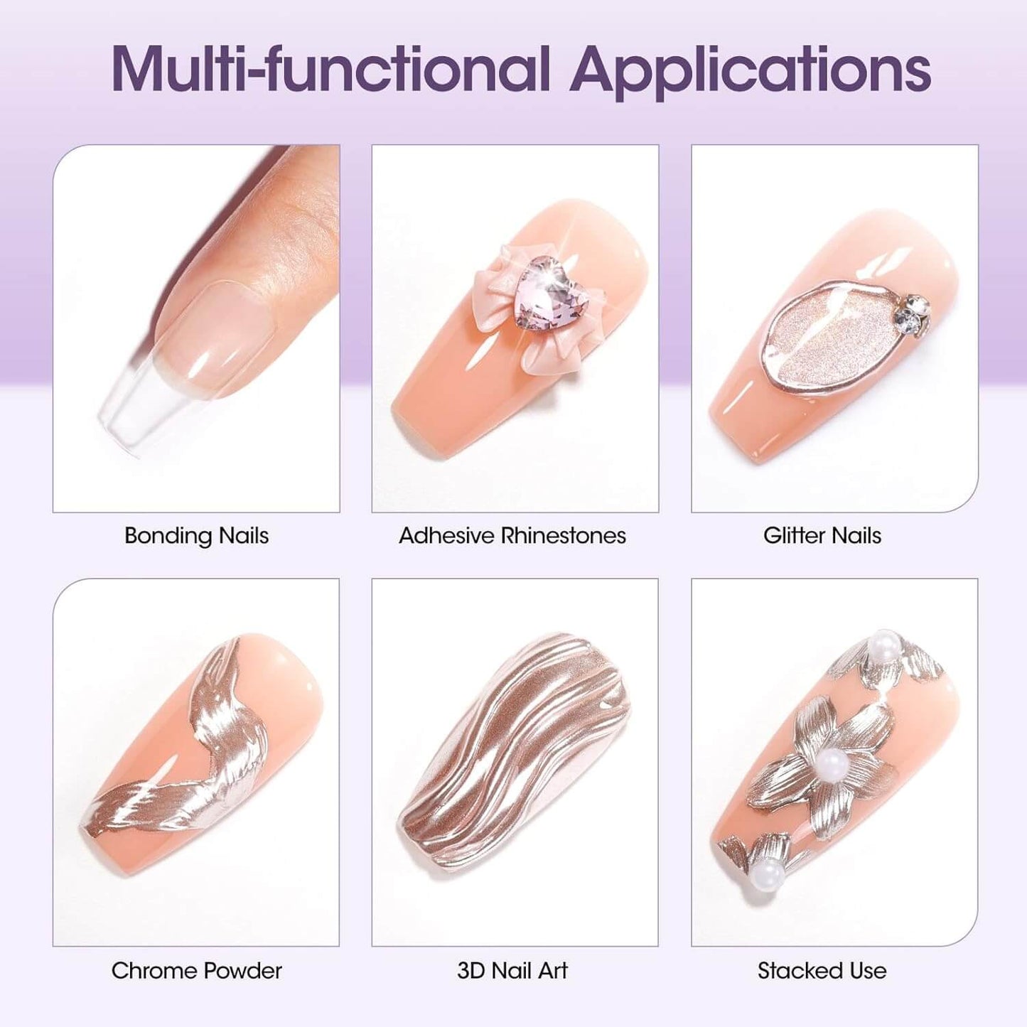 Solid Nail Glue Gel 🇺🇸 Power Bond 🔥