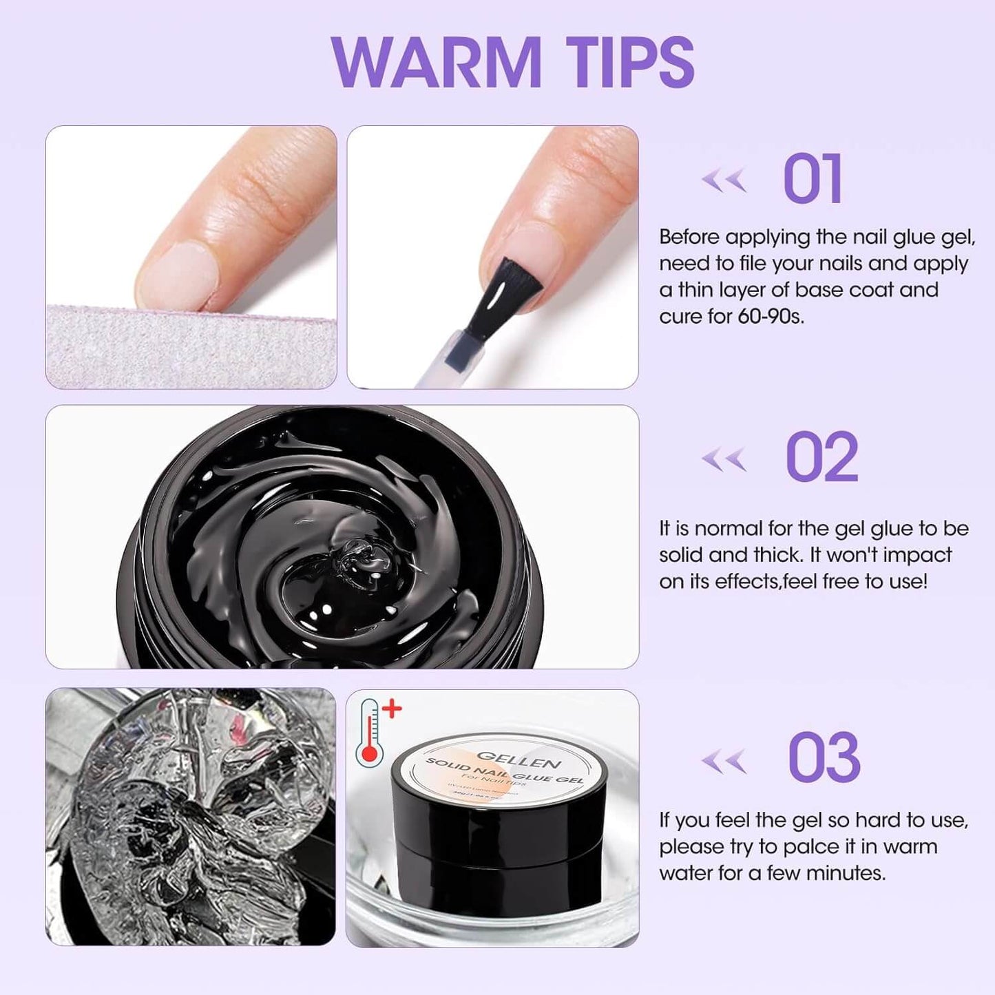 Solid Nail Glue Gel 🇺🇸 Power Bond 🔥