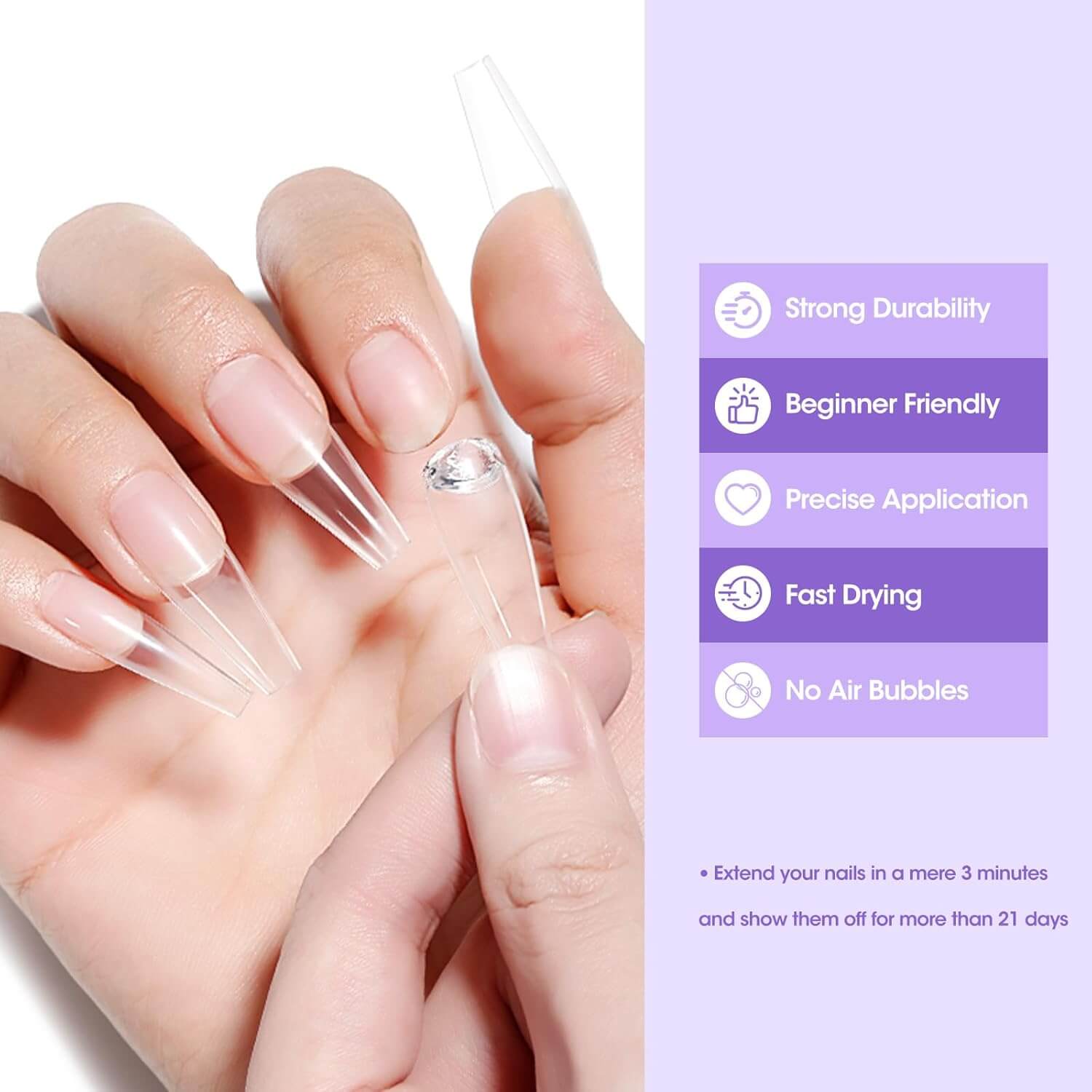 Solid Nail Glue Gel 🇺🇸 Power Bond 🔥