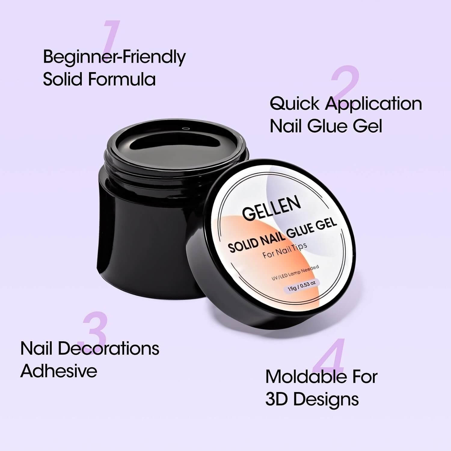 Solid Nail Glue Gel 🇺🇸 Power Bond 🔥