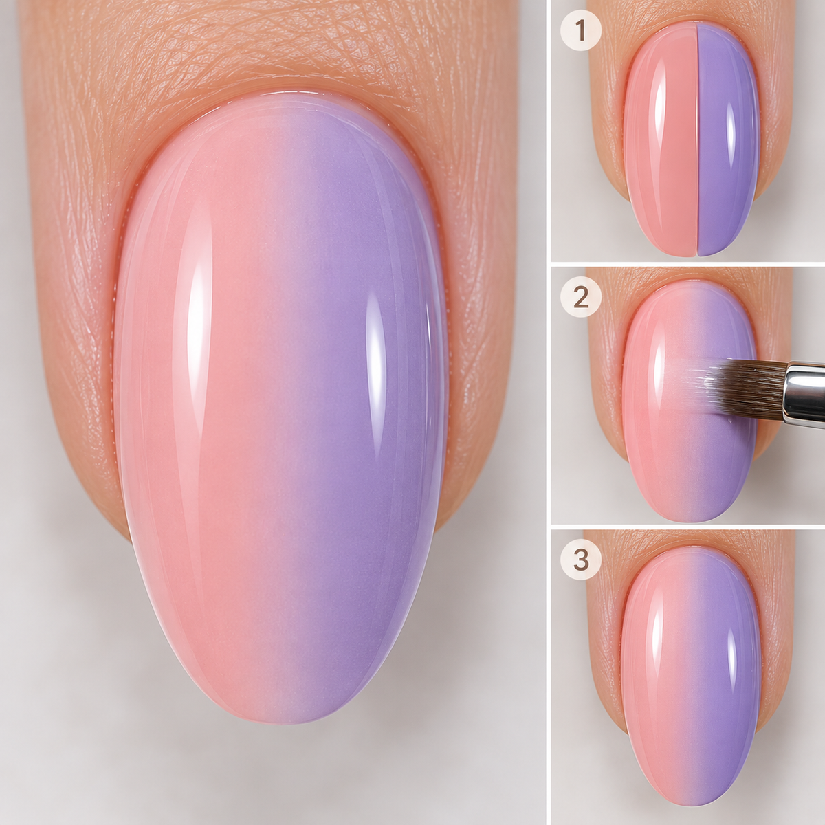 Vertical Ombre Side-to-Side Layout